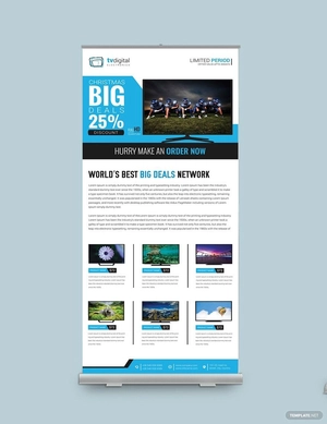 Advertisement Roll Up Banner Template