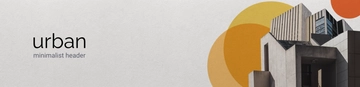 Free Urban Minimalist Header Template to Edit Online