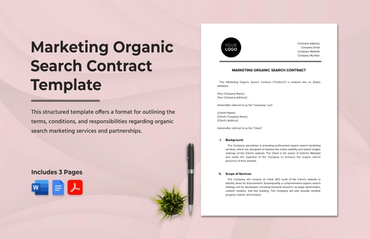 Marketing Organic Search Contract Template
