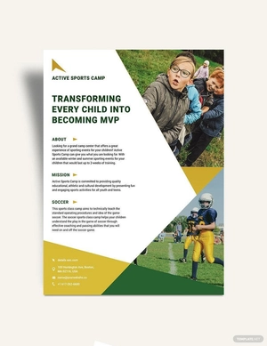 Sports Camp Flyer Template