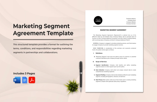 Marketing Segment Agreement Template