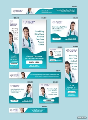 Medical Google Ad Banner Template