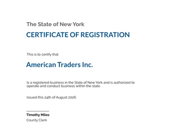 Free Business Certificate Design Template to Edit Online