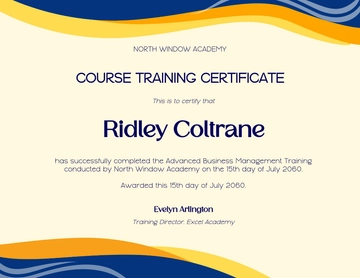 Free Editable Course Completion Certificate Template to Edit Online | Template.net