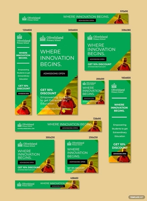 School Google Ad Banner Template