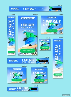 Sports Google ad Banner Template