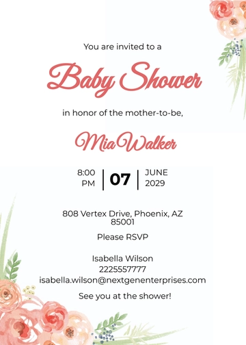Free Baby Shower Invitation Template to Edit Online