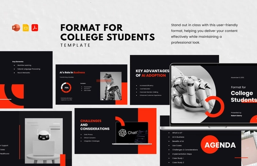 Format for College Students Template