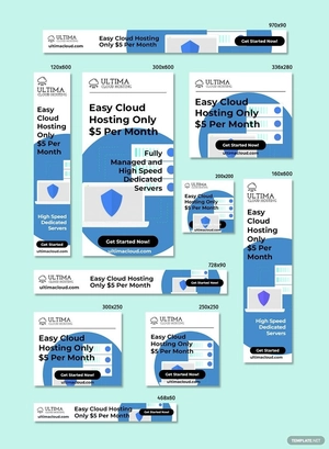 Web Hosting Google Ad Banner Template