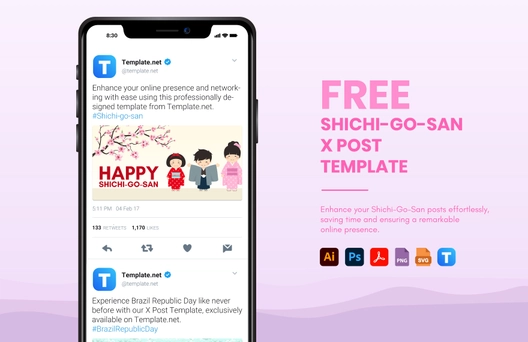 Shichi-Go-San X Post Template