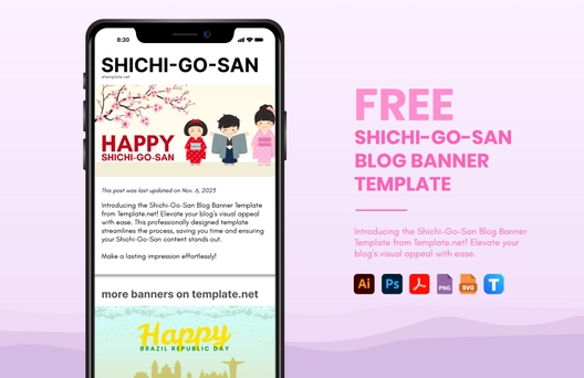 Shi chi-Go-San Blog Banner Template