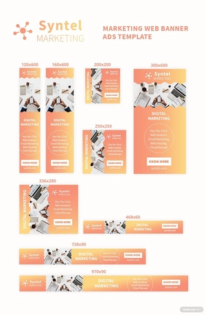 Marketing Web Banner Ads Template