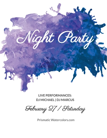 Free Watercolor Flyer Template to Edit Online