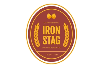 Free Sample Beer Label Template to Edit Online
