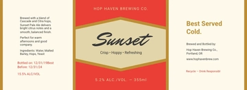 Free Beer Bottle Label Template to Edit Online