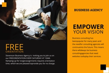 Free Business Agency Postcard Template to Edit Online
