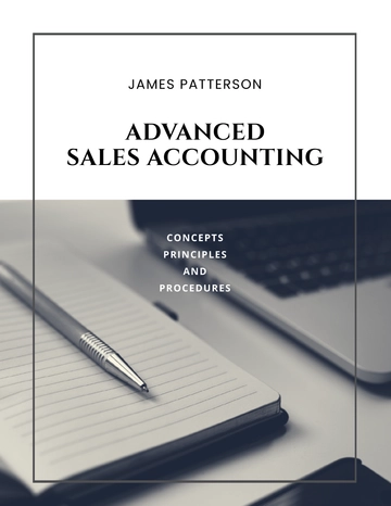 Free Accounting Book Cover Template to Edit Online
