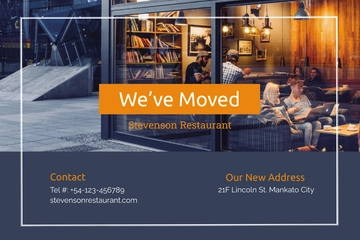 Free Business Moving Postcard Template to Edit Online