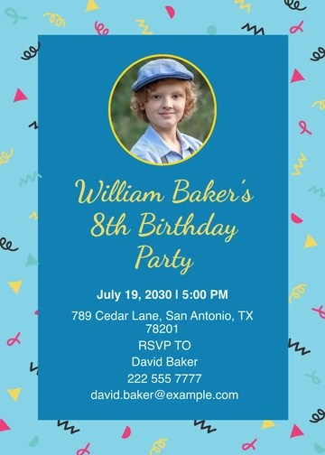 Free Kid%27s Birthday invitation Template to Edit Online