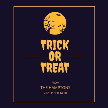 Free Halloween Wine Bottle Label Template to Edit Online