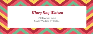 Free Chevron Address Label Template to Edit Online