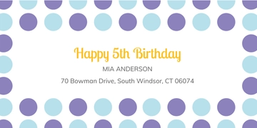 Free Birthday Address Label Template to Edit Online