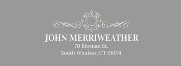 Free Monogram Address Label Template to Edit Online