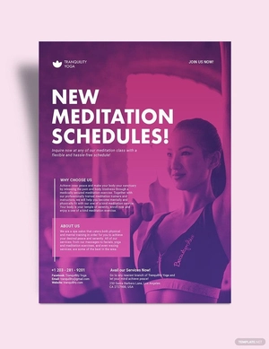 Meditation Class Flyer Template