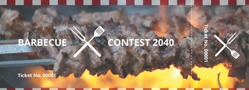 Free BBQ Event Ticket Template to Edit Online