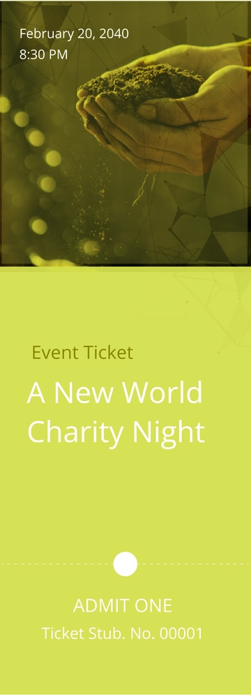 Free Charity Ticket Template to Edit Online