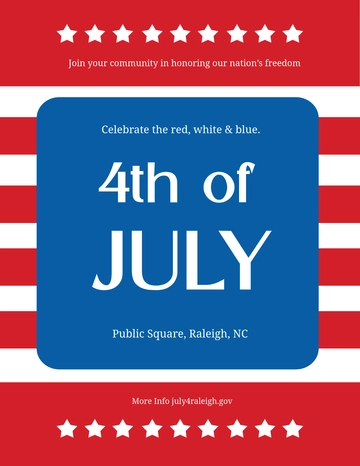 Free 4th of July Flyer Template to Edit Online