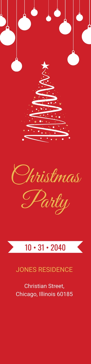 Free Christmas Bookmark Template to Edit Online