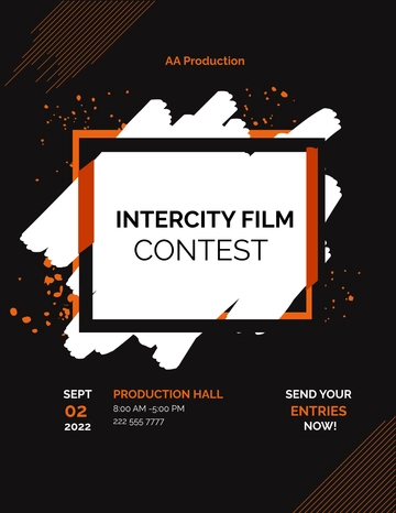 Free Contest Flyer Template to Edit Online