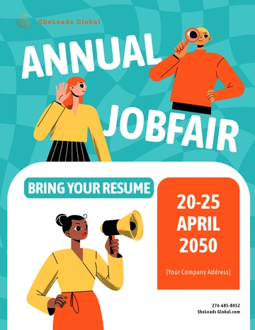 Free Job Fair Flyer Template to Edit Online