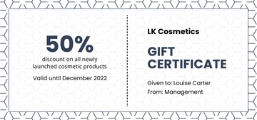 Free Blank Gift Certificate Template to Edit Online