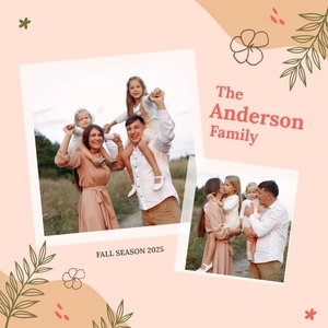 Free Family Photo Book Cover Template to Edit Online