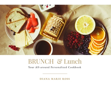Free Photo CookBook Cover Template to Edit Online