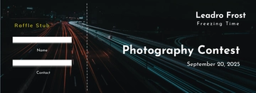Free Photography Raffle Ticket Template to Edit Online
