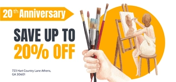 Free Anniversary Gift Voucher Template to Edit Online