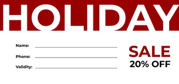 Free Holiday Gift Voucher Template to Edit Online