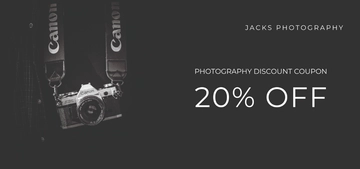 Free Photography Gift Voucher Template to Edit Online