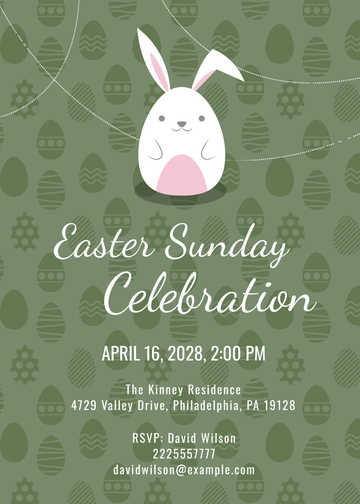 Free Easter Invitation Template to Edit Online