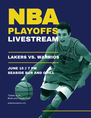 Free NBA Playoffs Flyer Template to Edit Online Free NBA Playoffs Flyer Template to Edit Online