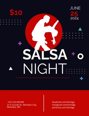 Free Salsa Flyer Template to Edit Online