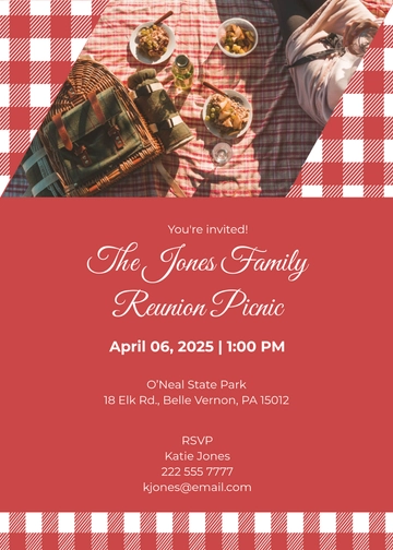 Free Picnic Party Invitation Template to Edit Online