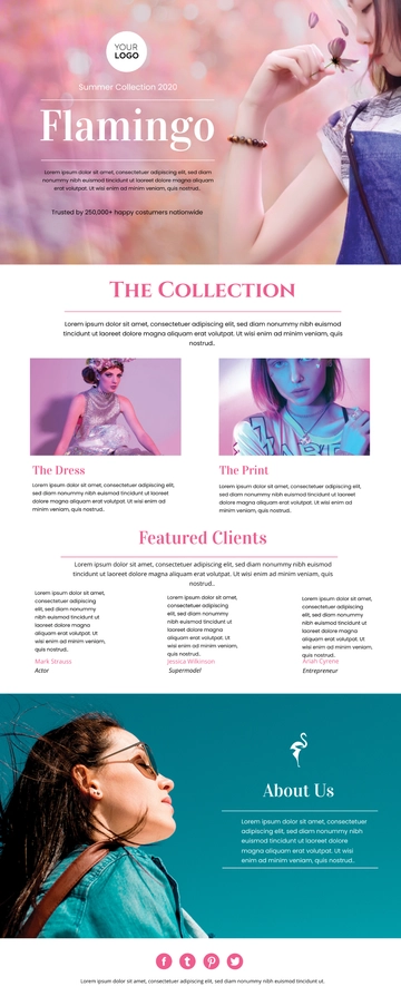 Free Aesthetic Fashion Design Email Newsletter Template to Edit Online