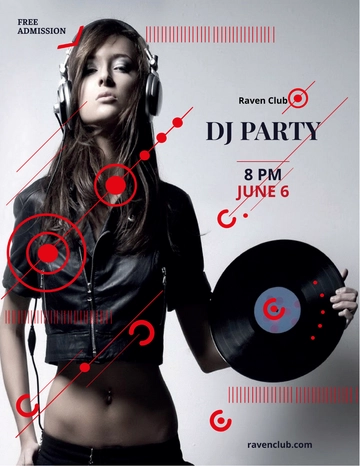 Free Dj Party Flyer Template to Edit Online