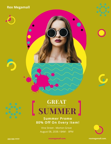 Free Great Summer Sale Flyer Template to Edit Online
