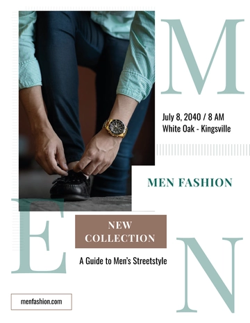 Free Men's Collection Flyer Template to Edit Online