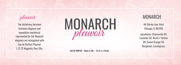 Free Pink Perfume Bottle Label Template to Edit Online